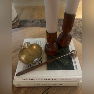 Vintage Mid-Century Solid Brass Apple Trinket Dish or Bowl